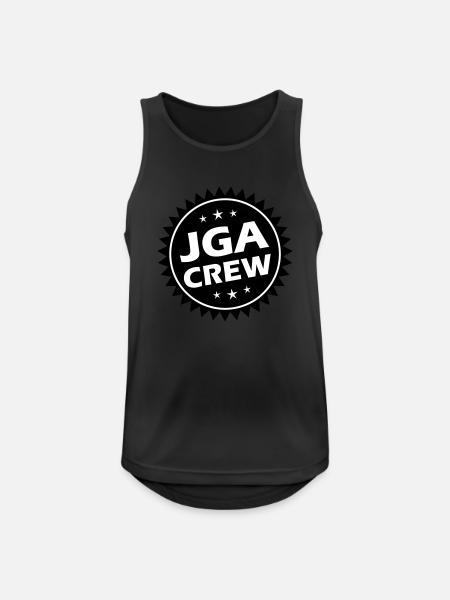 Jga Crew Junggesellenabschied - Männer Tank Top atmungsaktiv - Schwarz