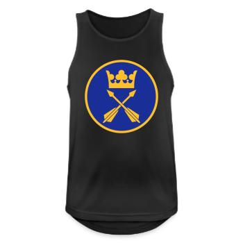 Luftwaffe von Dalarna - Männer Tank Top atmungsaktiv - Schwarz - Vorne - Nick (188cm)