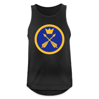 Luftwaffe von Dalarna - Männer Tank Top atmungsaktiv - Schwarz - Vorne - Nick (188cm)