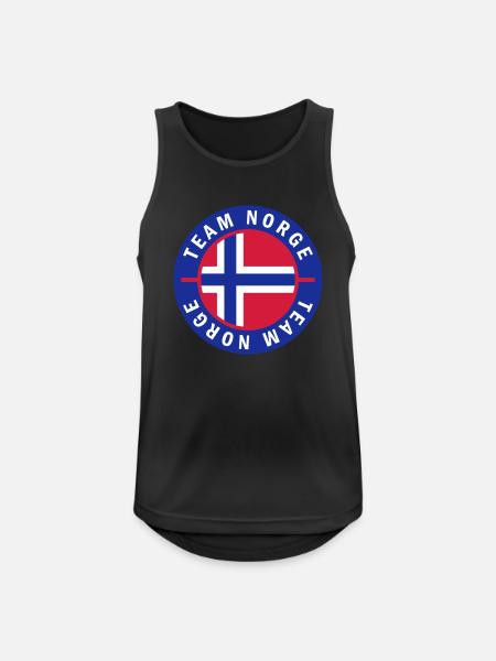Norge Team Norway - Men's Breathable Tank Top - black