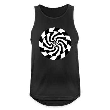 inner_vision - Männer Tank Top atmungsaktiv - Schwarz - Vorne - Nick (188cm)