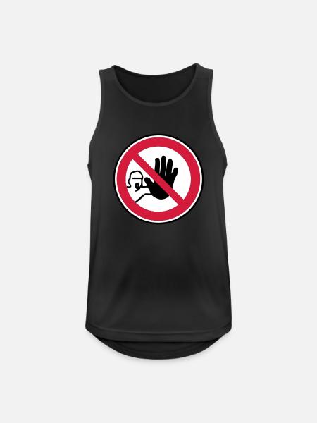 Stop There - Men's Breathable Tank Top - black