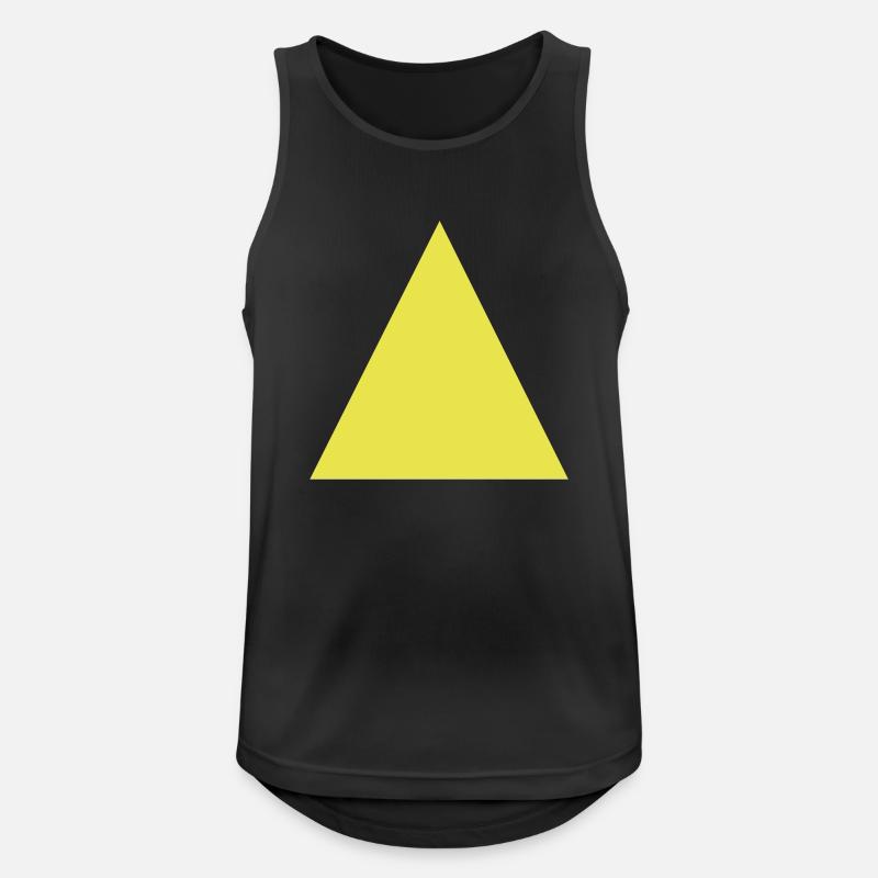 Dreieck / Triangle (1c) - Männer Tank Top atmungsaktiv - Schwarz