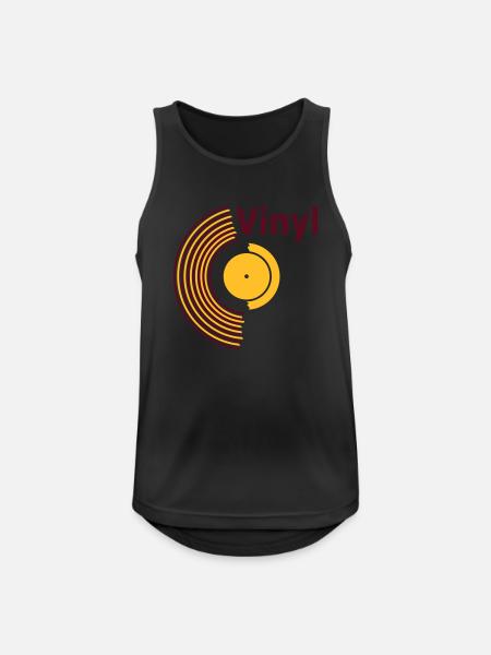 vinyl v1 (© alteerian) - Men's Breathable Tank Top - black