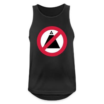 No-Illuminati - Débardeur respirant Homme - noir - Devant - Nick (188cm)