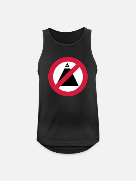 No-Illuminati - Débardeur respirant Homme - noir