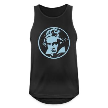 Roll over Beethoven (negativ) - Männer Tank Top atmungsaktiv - Schwarz - Vorne - Nick (188cm)