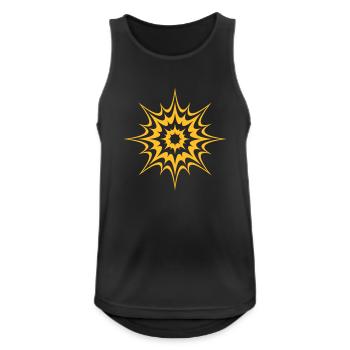 splash - Männer Tank Top atmungsaktiv - Schwarz - Vorne - Nick (188cm)