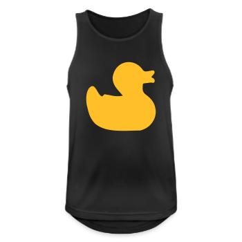 Rubber duck - Men's Breathable Tank Top - black - Front - Nick (188cm)