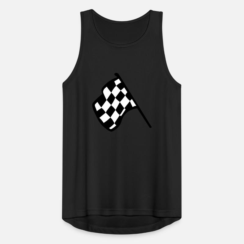 Chequered Racing Flag Men's Breathable Tank Top