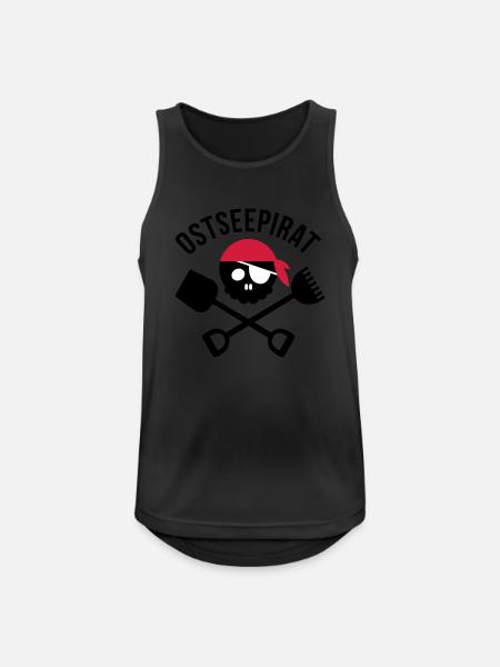 pirat ostsee - Männer Tank Top atmungsaktiv - Schwarz
