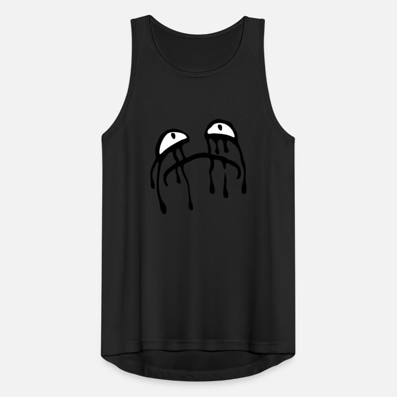 Weeping sad face tears unhappy Men's Breathable Tank Top
