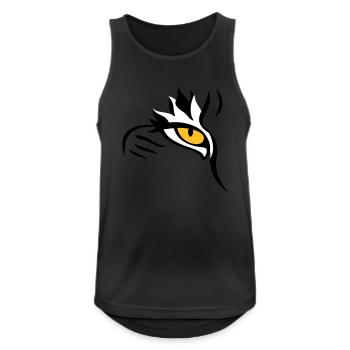 Luchs-Auge - Männer Tank Top atmungsaktiv - Schwarz - Vorne - Nick (188cm)
