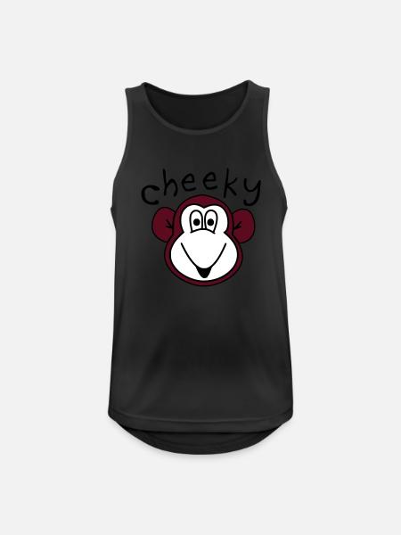 Cheeky Monkey - Men's Breathable Tank Top - black