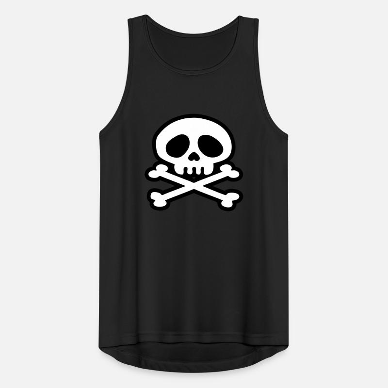tete de mort pirate Débardeur respirant Homme