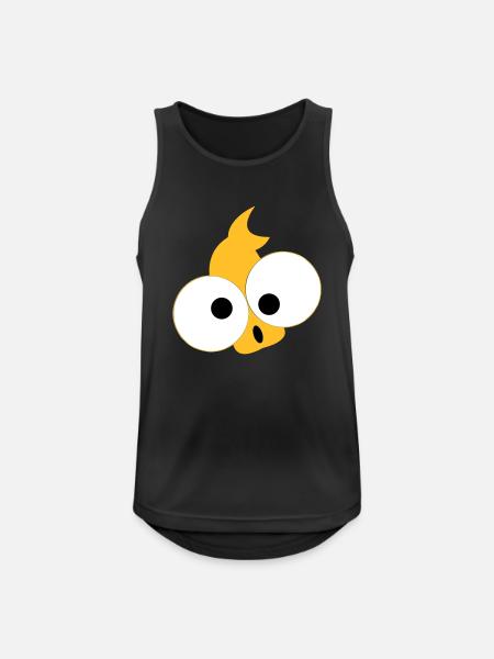 Fisch - Männer Tank Top atmungsaktiv - Schwarz