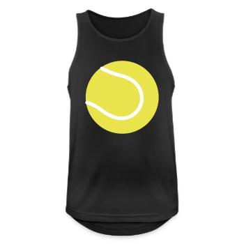 balle de tennis - Débardeur respirant Homme - noir - Devant - Nick (188cm)