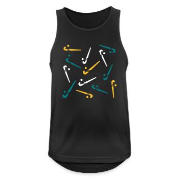 Raquettes de hockey - Débardeur respirant Homme - noir - Devant - Nick (188cm)