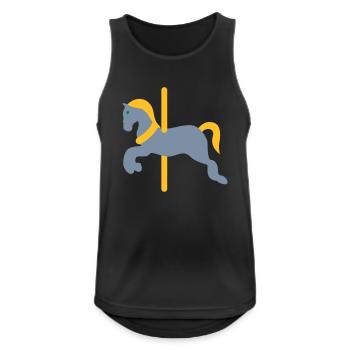 Carousel Horse - Horses - Gift Idea - Children - Men's Breathable Tank Top - black - Front - Nick (188cm)