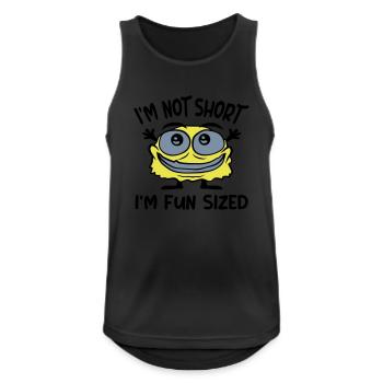 Not short fun sized - Men's Breathable Tank Top - black - Front - Nick (188cm)
