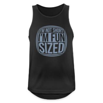 Not short fun sized - Men's Breathable Tank Top - black - Front - Nick (188cm)