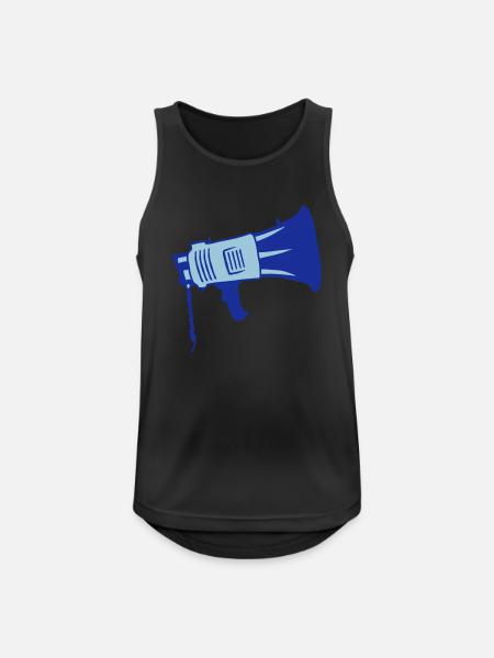 Demonstration Propaganda Megaphone Symbol - Men's Breathable Tank Top - black