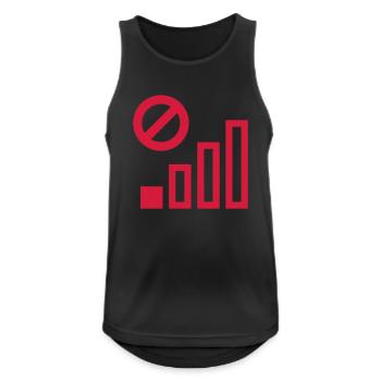 Coverage poor cellular connection - Men's Breathable Tank Top - black - Front - Nick (188cm)