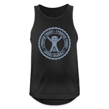 I pooped today quote - Men's Breathable Tank Top - black - Front - Nick (188cm)