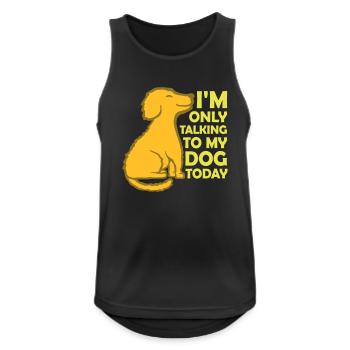 only talking to dog - Men's Breathable Tank Top - black - Front - Nick (188cm)