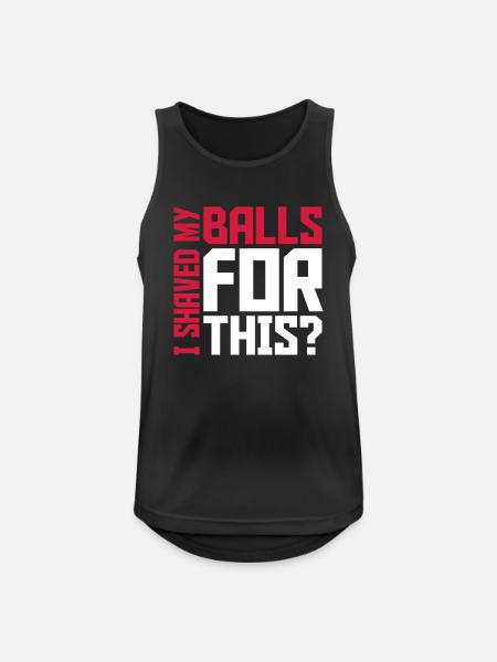 I shaved my balls - Men's Breathable Tank Top - black