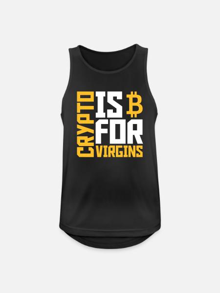 crypto is for virgins - Men's Breathable Tank Top - black