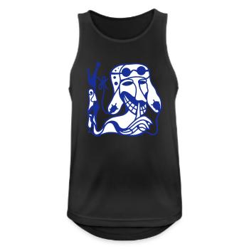 Quiet! Quiet words and restrained respect - Men's Breathable Tank Top - black - Front - Nick (188cm)