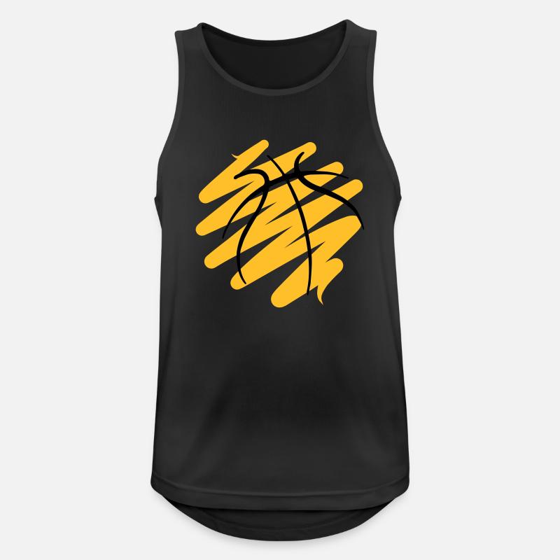 Basketball 64 - Men's Breathable Tank Top - black