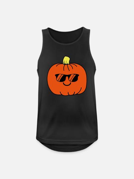 Pumpkin Smile - Men's Breathable Tank Top - black