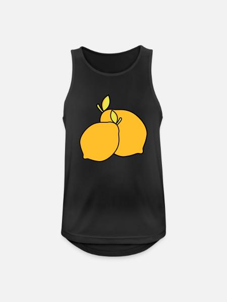 lemons - Men's Breathable Tank Top - black