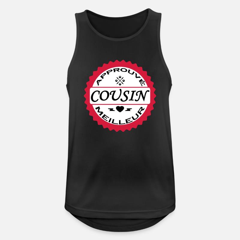 Bewährter bester Cousin - Männer Tank Top atmungsaktiv - Schwarz