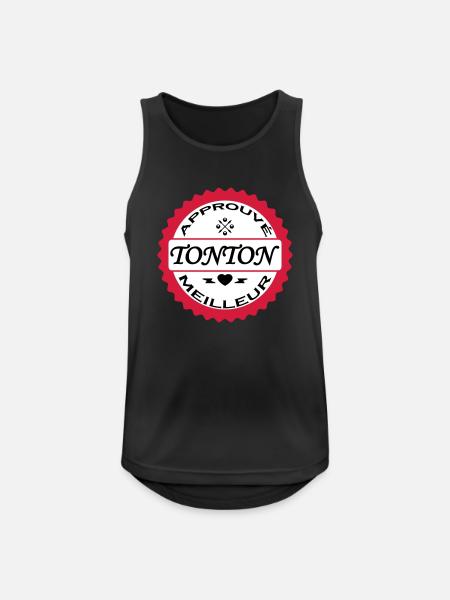 Approved Best UNCLE - Men's Breathable Tank Top - black