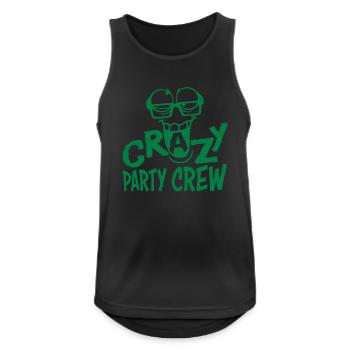 Équipe Crazy Party Crew Crazy Face Friends - Débardeur respirant Homme - noir - Devant - Nick (188cm)