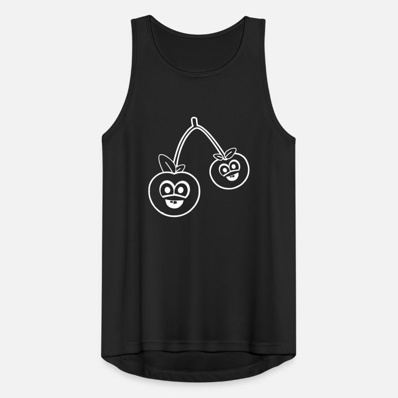 kirschen Männer Tank Top atmungsaktiv