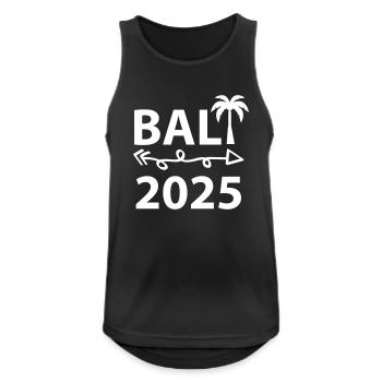 Bali 2025 - Débardeur respirant Homme - noir - Devant - Nick (188cm)