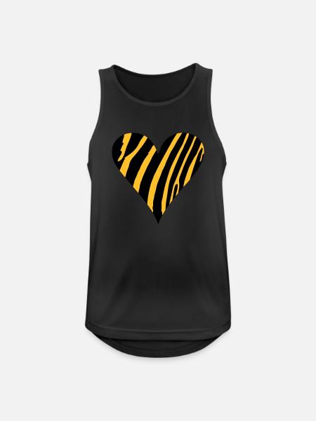 Tiger Heart - Men's Breathable Tank Top - black