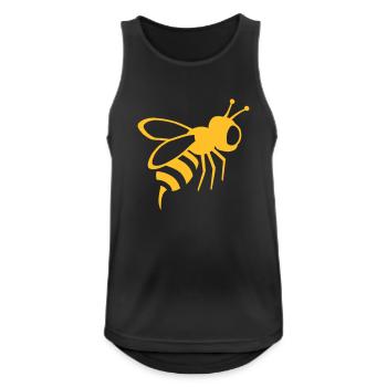 abeille, guêpe, insecte - Débardeur respirant Homme - noir - Devant - Nick (188cm)