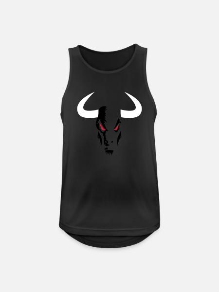 Bull Head small - Men's Breathable Tank Top - black
