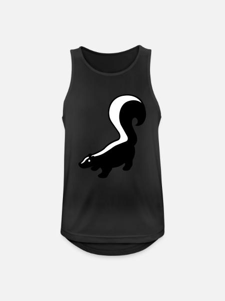 Skunk - Men's Breathable Tank Top - black