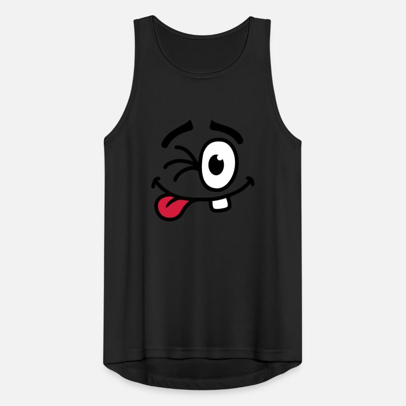 Cool Smiley Face Débardeur respirant Homme