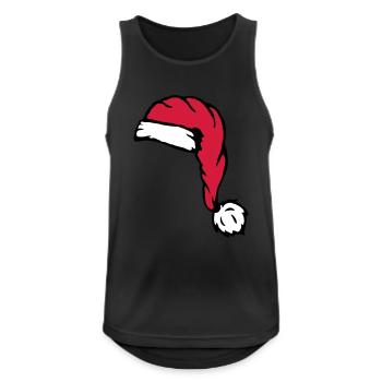 Nicholas Santa Hat - Men's Breathable Tank Top - black - Front - Nick (188cm)