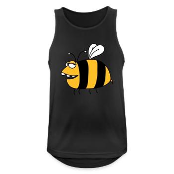 Fun thick bee - Men's Breathable Tank Top - black - Front - Nick (188cm)
