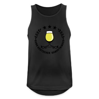 Bund Deutscher Kampftrinker (3c) - Männer Tank Top atmungsaktiv - Schwarz - Vorne - Nick (188cm)