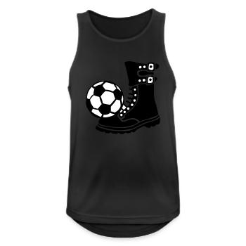 Fußball Rangers Militär Schuhball - Männer Tank Top atmungsaktiv - Schwarz - Vorne - Nick (188cm)