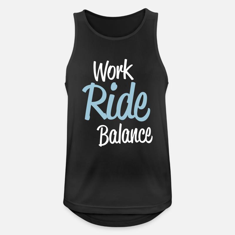 workridew - Männer Tank Top atmungsaktiv - Schwarz